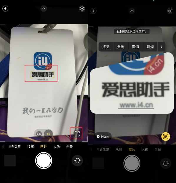 韩城苹果手机维修分享升级iOS 16后如何通过相机翻译文本 