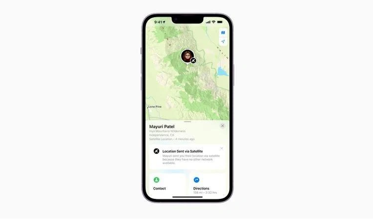 韩城苹果14维修分享iPhone14系列中 FindMy功能通过卫星分享位置方法教程 