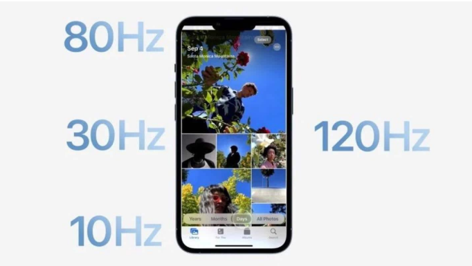 韩城苹果14维修分享iPhone 14有高刷吗 
