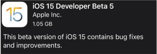 韩城苹果手机维修分享如何升级到iOS15.0 beta5 